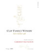 Label for Clif Family Winery